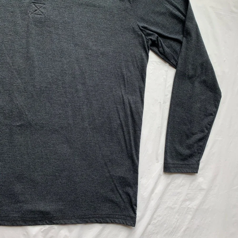 Levi's Henley T Shirt Top Mens‎ 2XL Gray Thermal Long Sleeve Casual Outdoor NEW